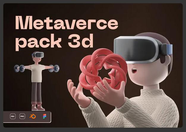 Metaverse 3D Illustrations