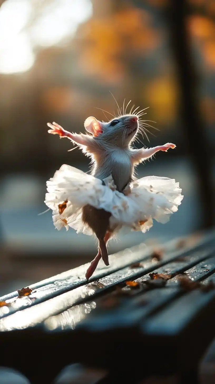 Ballet Rat in Dawn Midjourney提示词