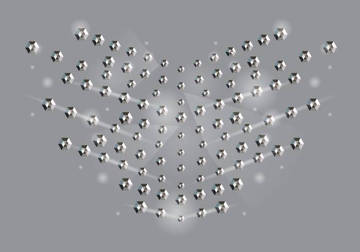 银色的水钻背景