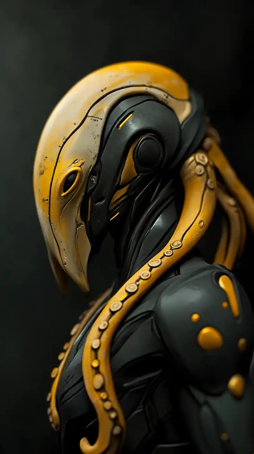 Space Squid Character Portrait Midjourney提示词