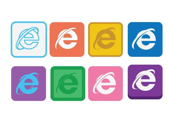 平面图标Internet Explorer设置