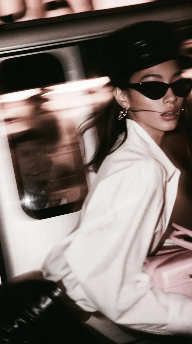 Infrared Fashion Supermodel Portrait Midjourney提示词