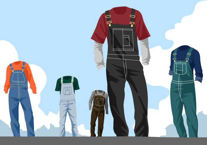 工作服免费矢量