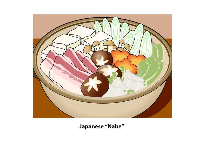 日语“Nabe”向量
