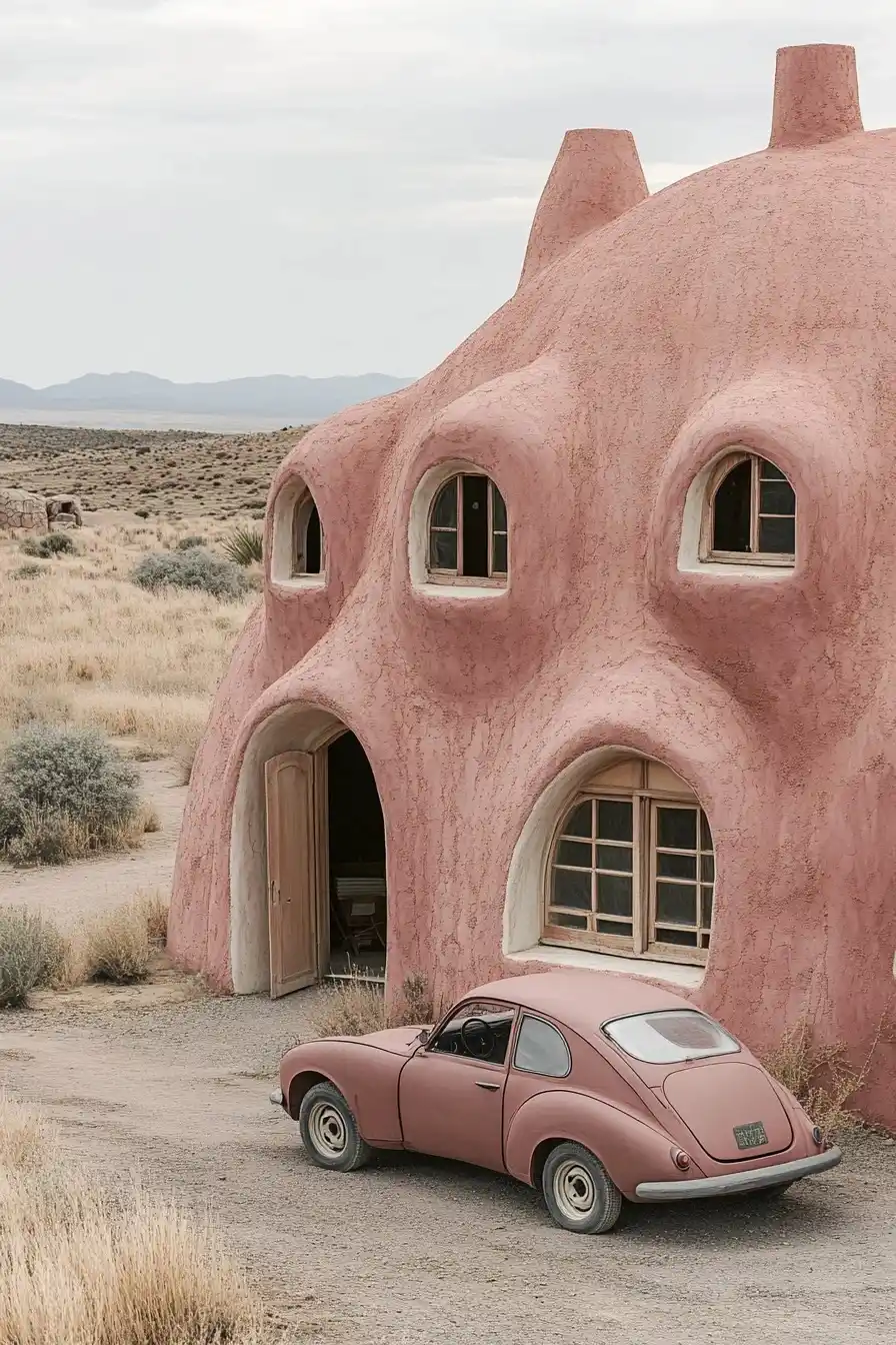 Wes Anderson Clay Houses Midjourney 提示词生成效果