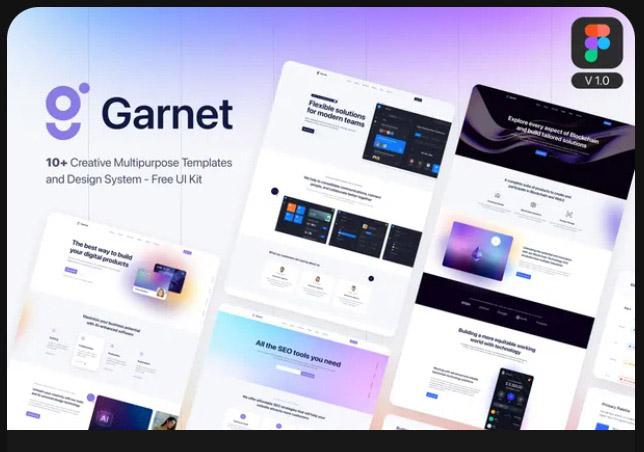 Garnet - Creative Figma Template and UI Kit V1.0