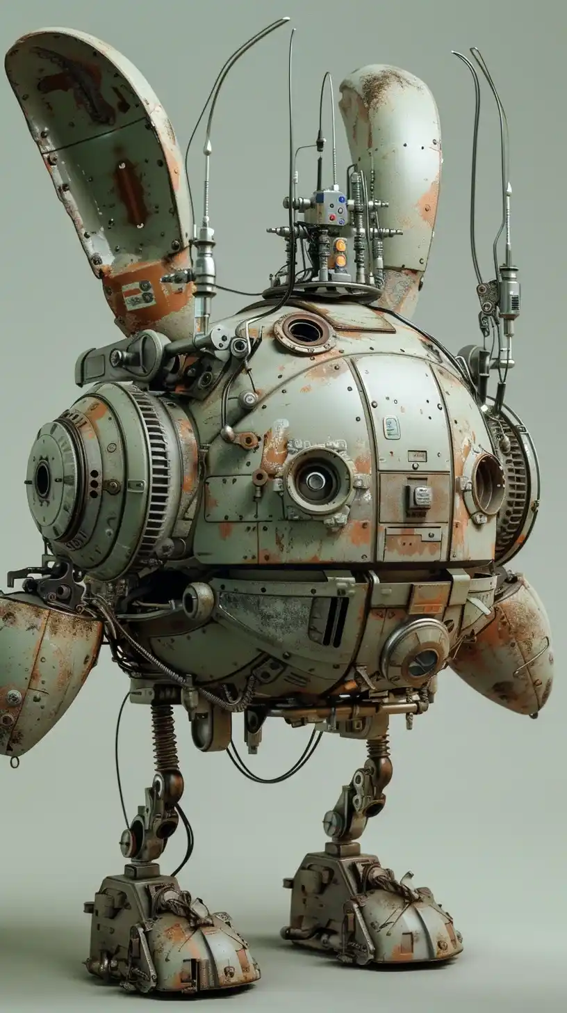 Starship Model Robot Bunny Midjourney提示词