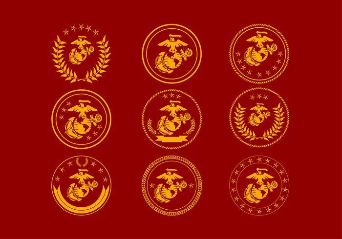 USMC徽章标志免费矢量