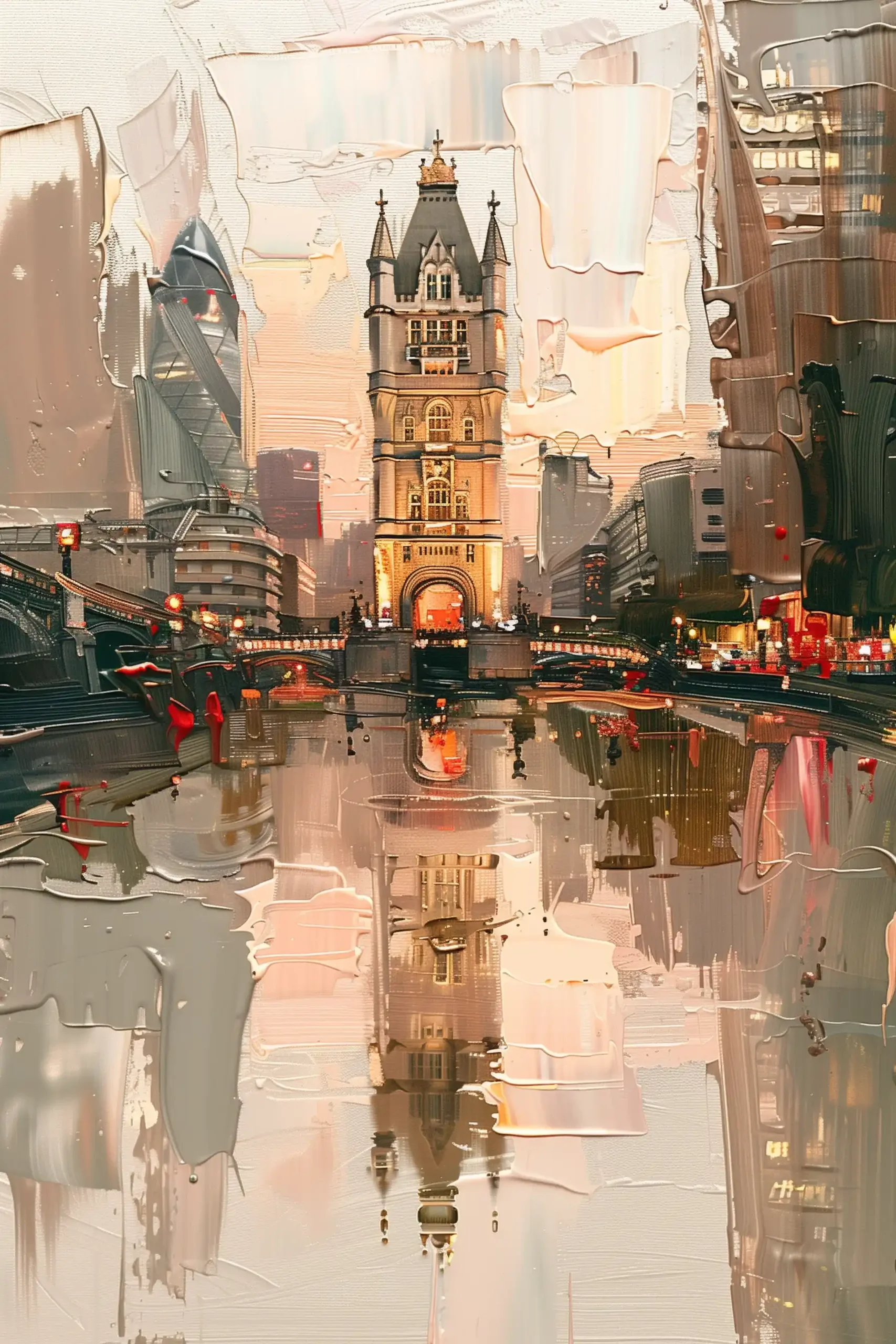 Golden Hour Reflections Midjourney提示词