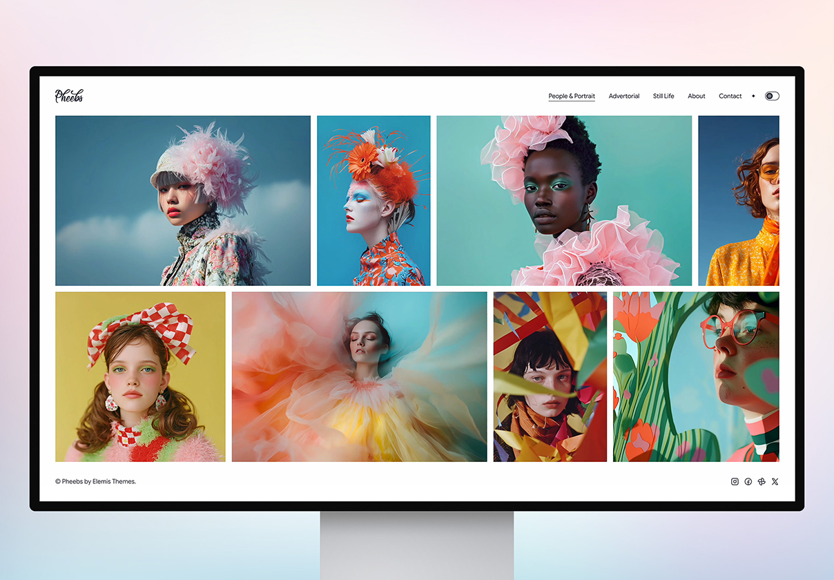 创意摄影Framer模板（Pheebs），Pheebs Creative Photography Framer Template