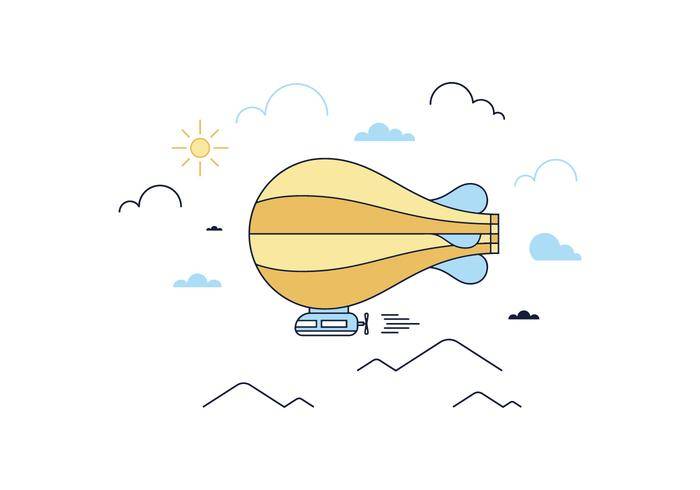 免费空中船矢量