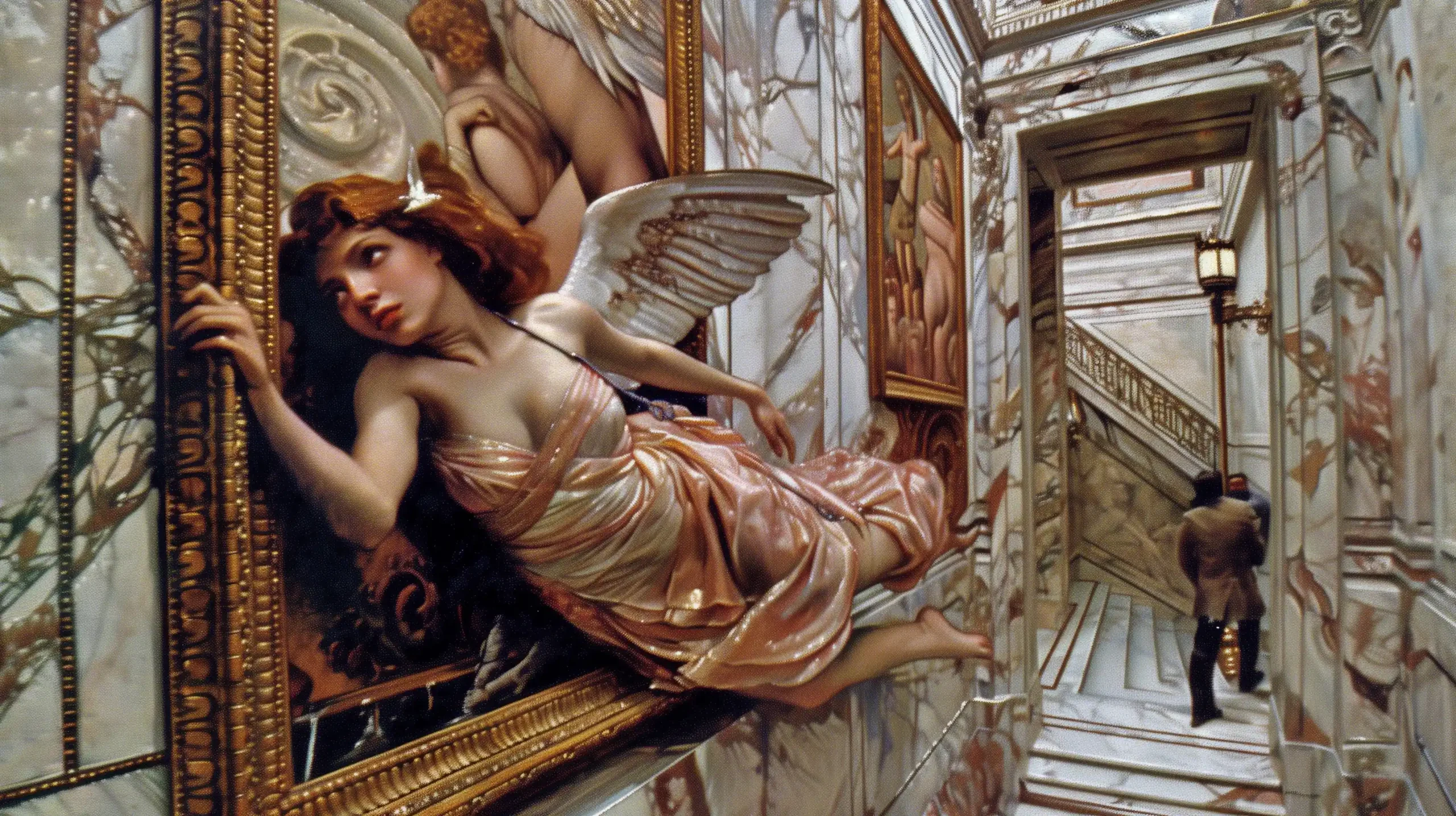 Art Nouveau Museum Scenes Midjourney提示词