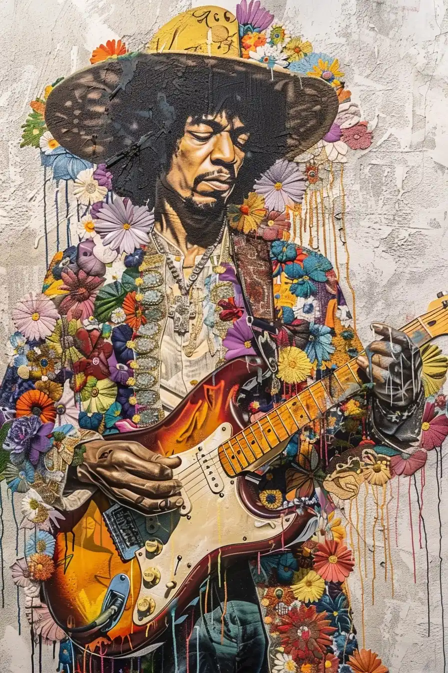 Intricate Troubadour Mural Midjourney提示词
