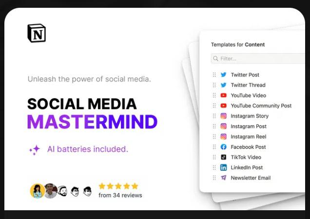 Notion Social Media Mastermind