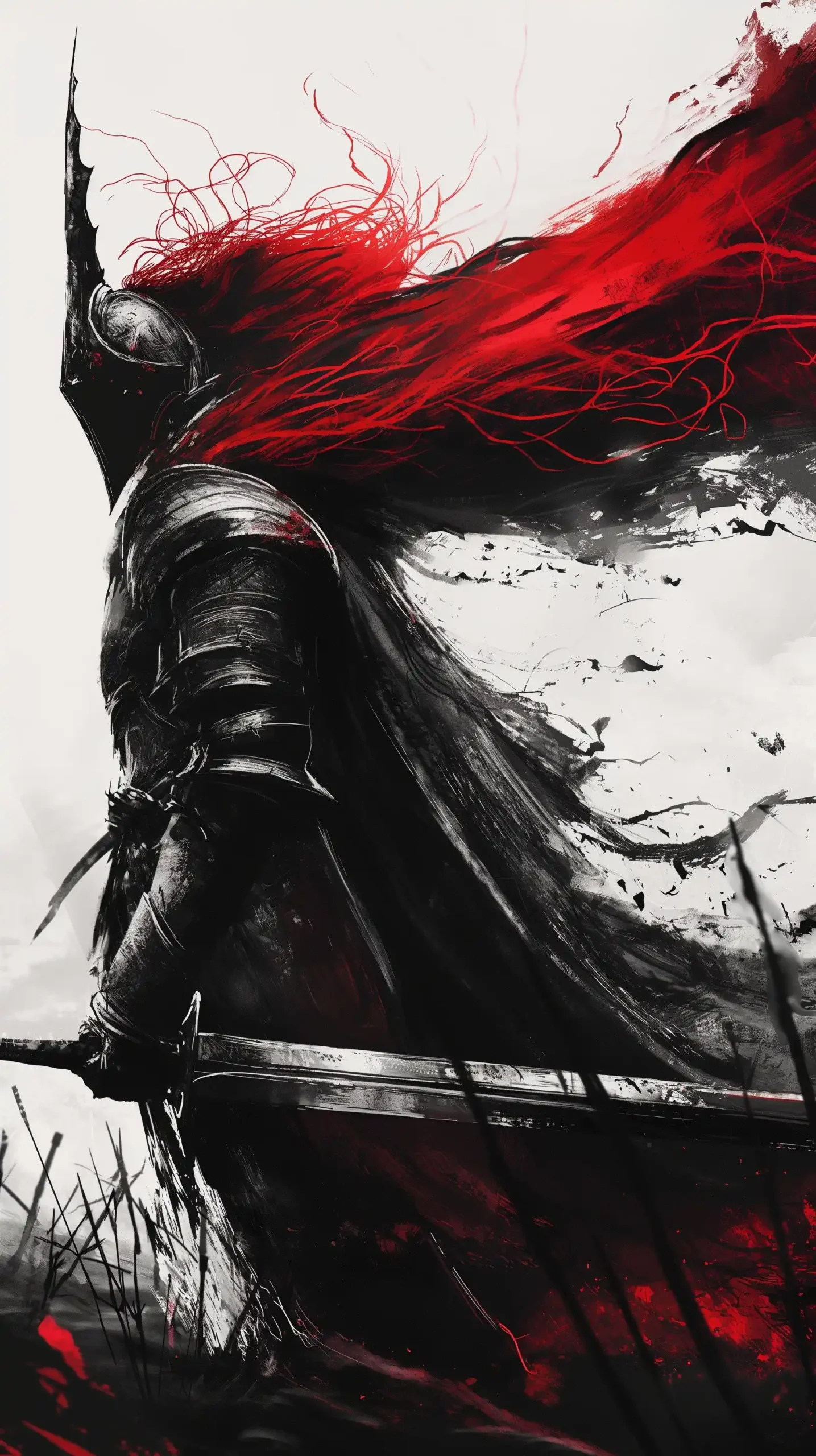 Dark Souls Red Knight Midjourney提示词