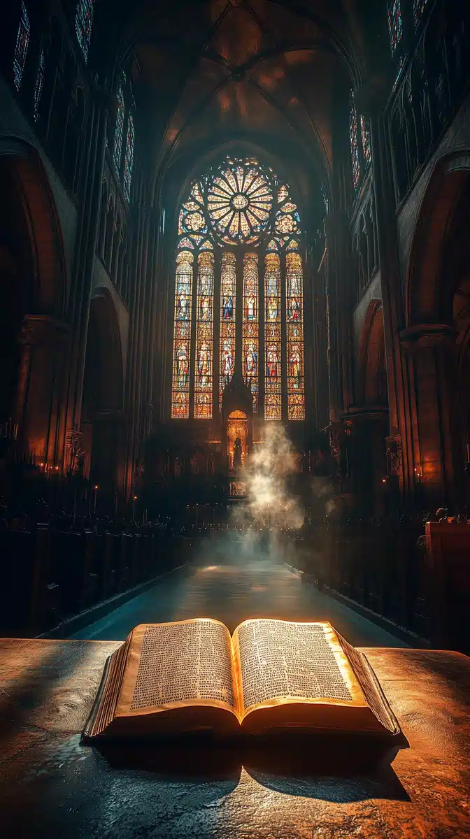 Medieval Mass in Notre Dame Midjourney提示词
