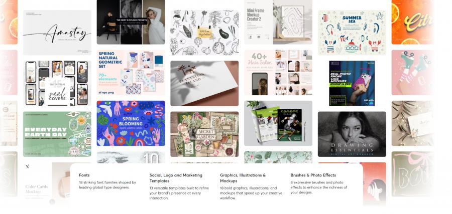 2025年的4月creativemarket.com网站分享价值高达 1000 美元的素材资源打包下载
