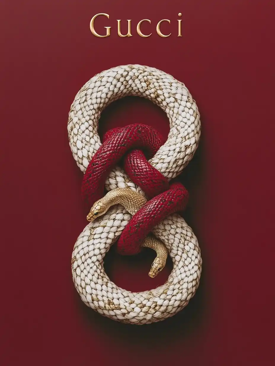 Chinese Knot with Snakes Midjourney提示词