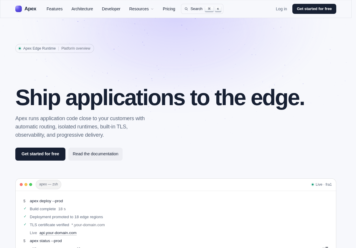 Next.js SaaS开发者平台模板（Apex），Apex — Next.js SaaS & Developer Platform Template