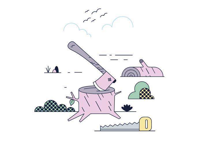 免费木剁矢量