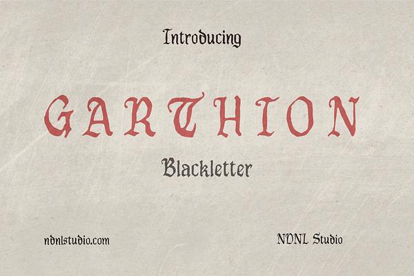Garthion – Blackletter Font