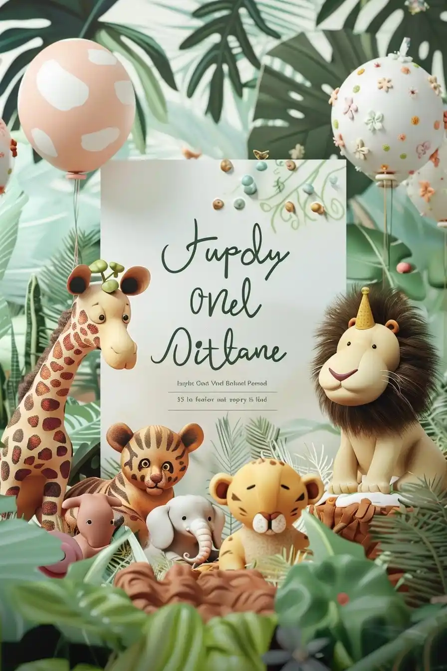 Wild One 3D Safari Midjourney提示词