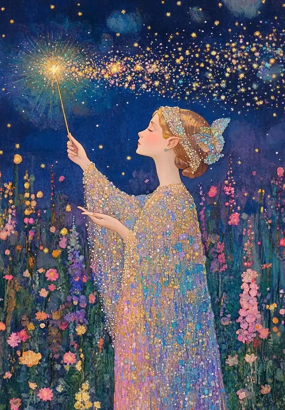 Futurist Fairy Wand Midjourney 提示词生成效果