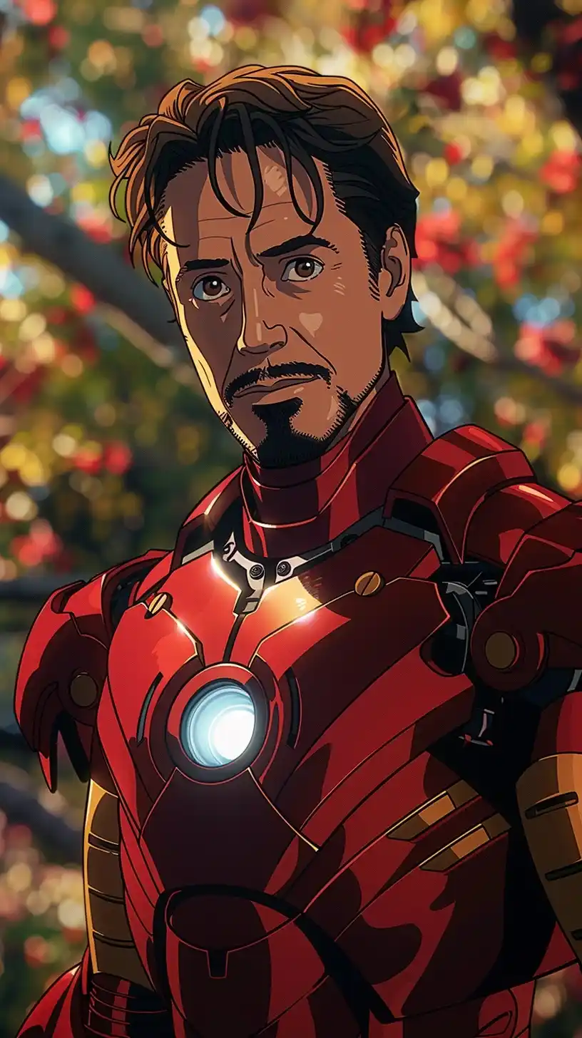 Iron Man Face Stylized Midjourney提示词