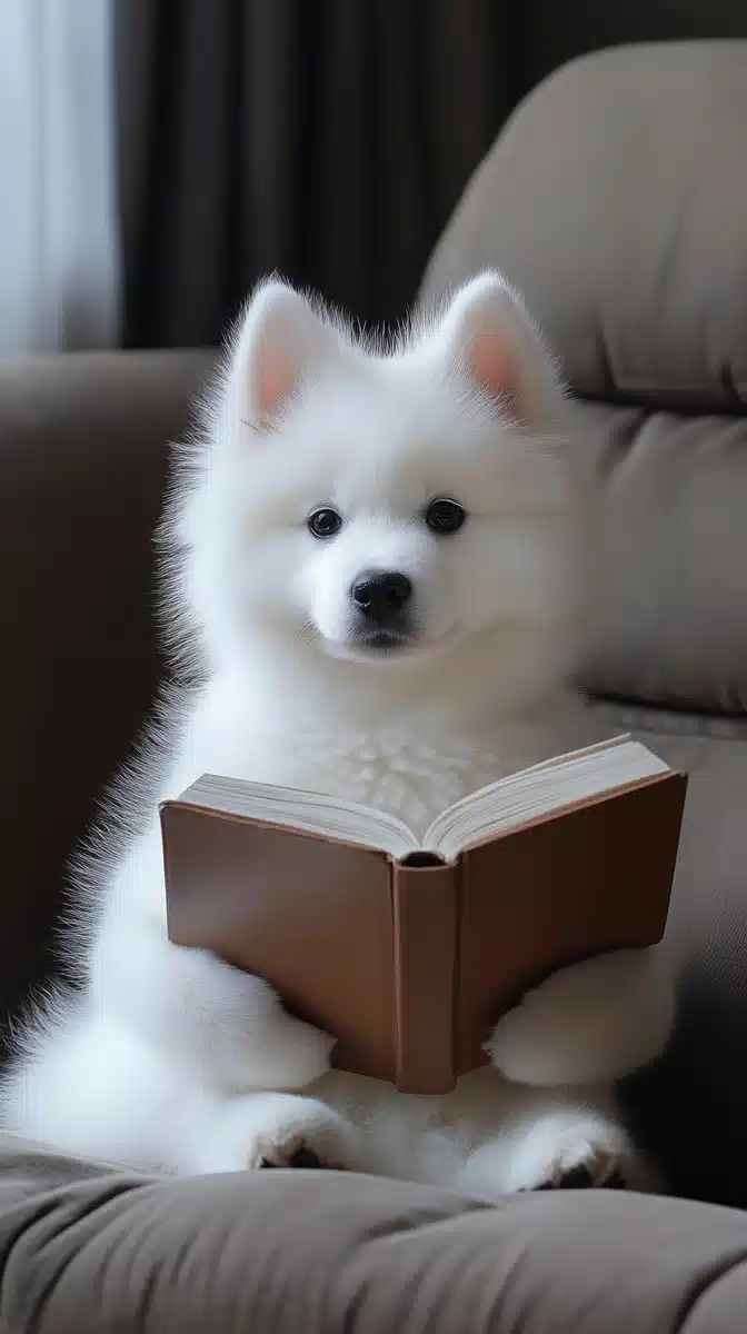 Hyper-Realistic Puppy Reading Midjourney提示词