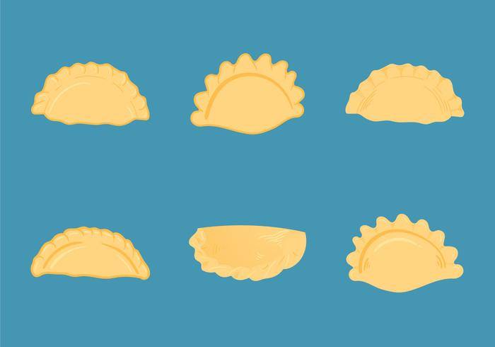 免费Empanadas矢量插图