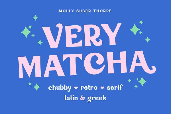 Very Matcha Retro Serif Font