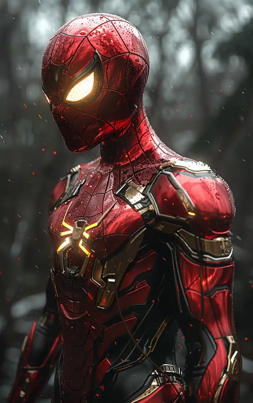 Iron Spider Nanotech Armor Midjourney提示词