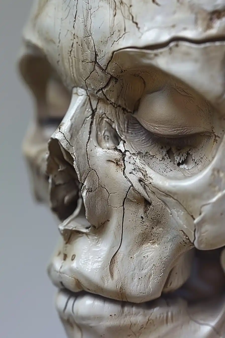 Morphing Skull Portrait Midjourney提示词