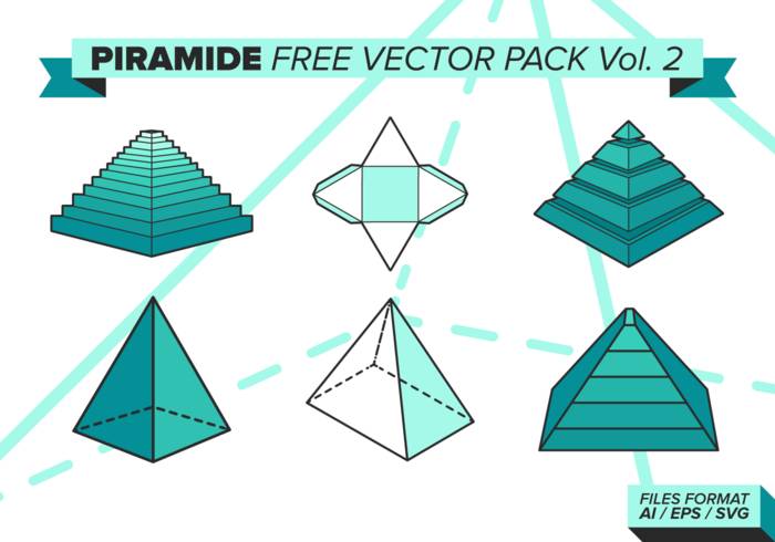 Piramide免费矢量包卷。 2