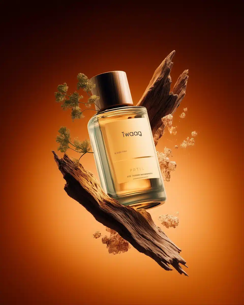 Floating Perfume with Textures Midjourney提示词