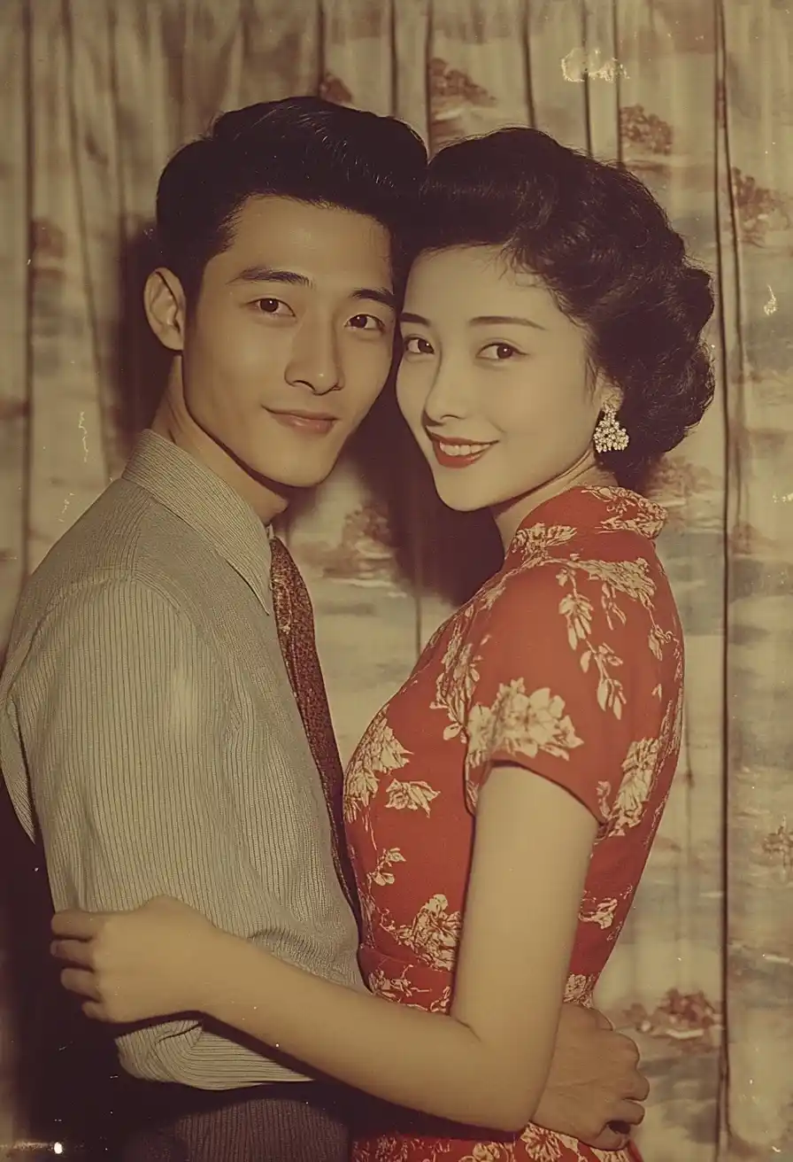 Vintage Lovers in China Midjourney提示词