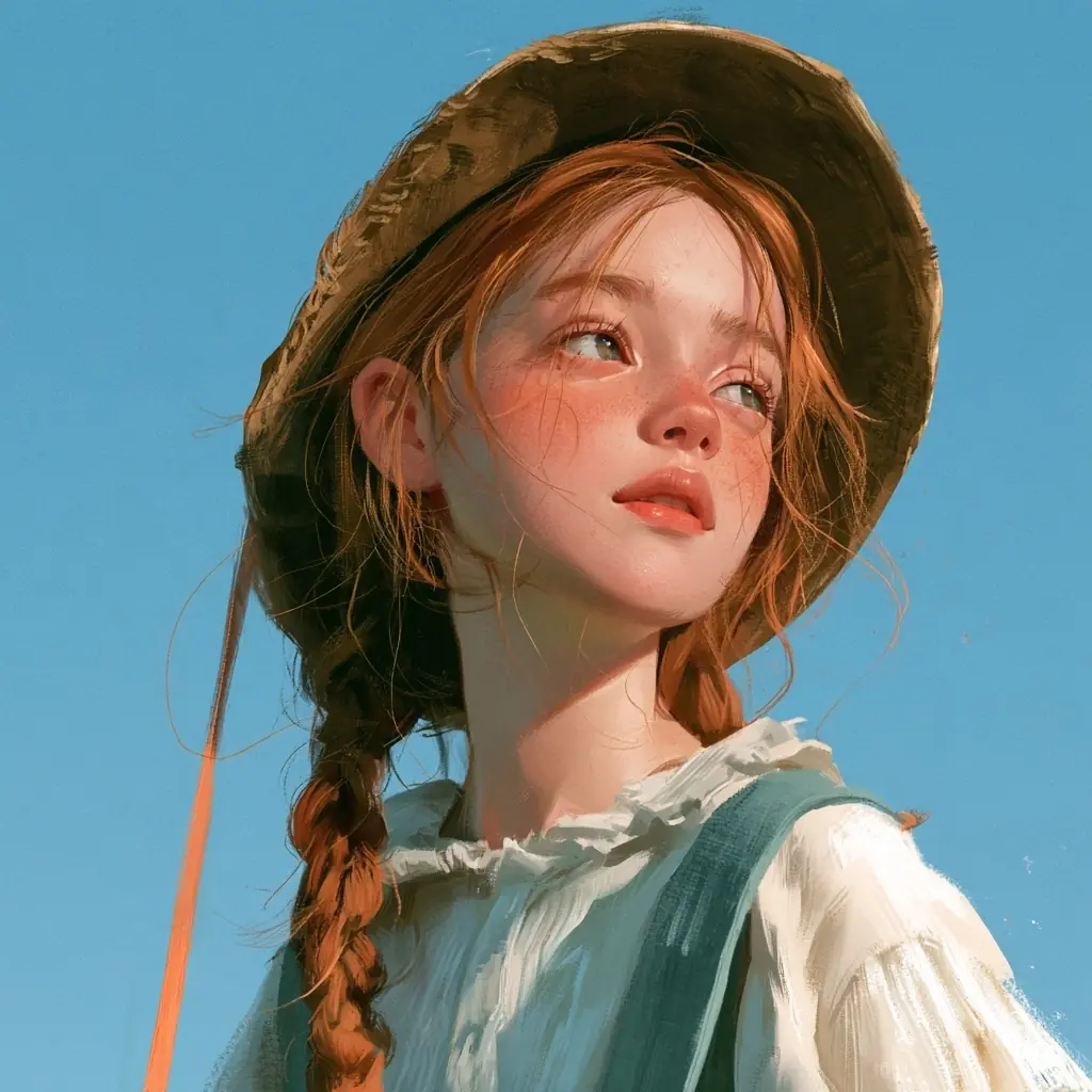Portrait of a Girl Midjourney提示词
