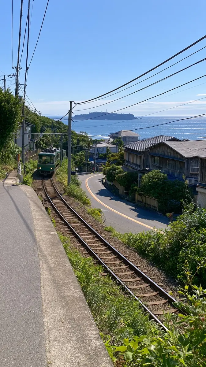 Enoden Train Along Shonan Midjourney提示词