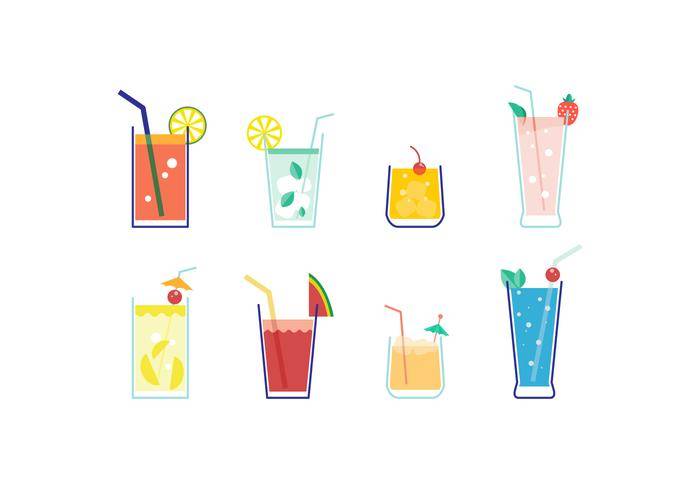 免费的Mocktail矢量集合