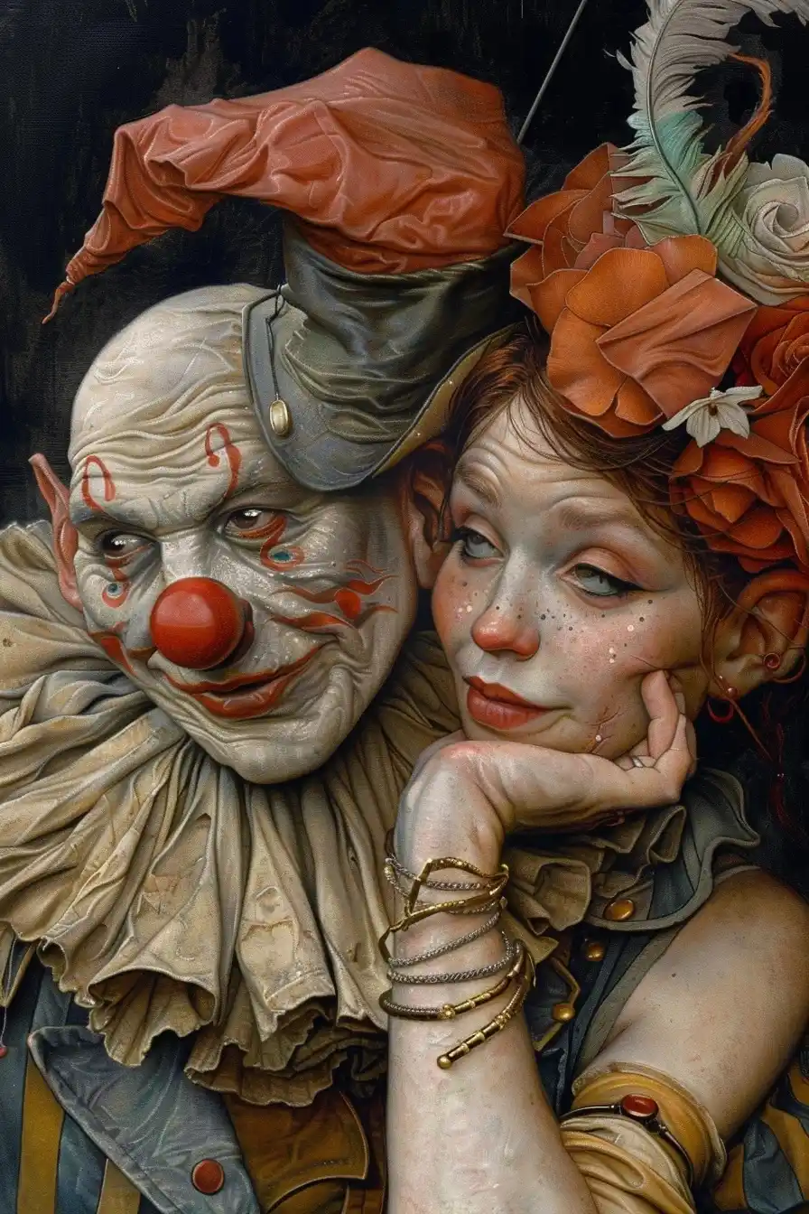 Commedia DellArte Duo Midjourney提示词