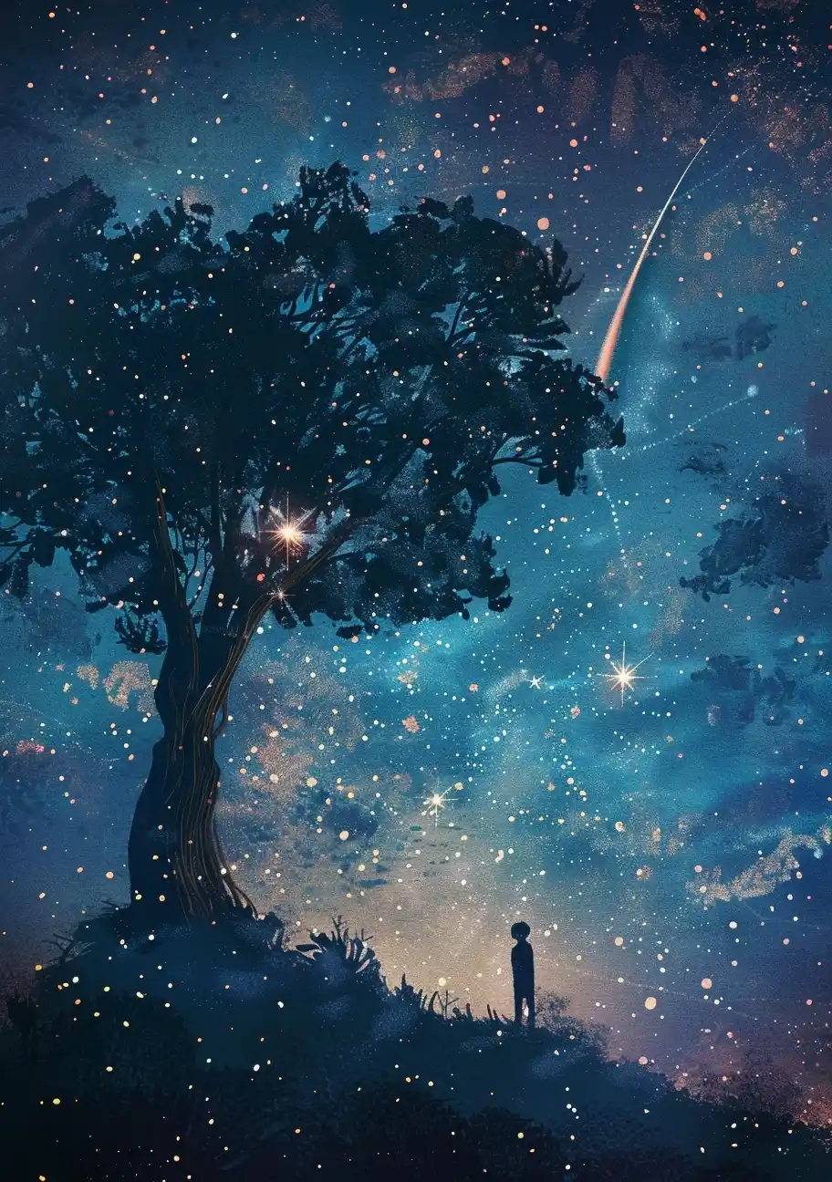 Graphic Shooting Star Midjourney提示词