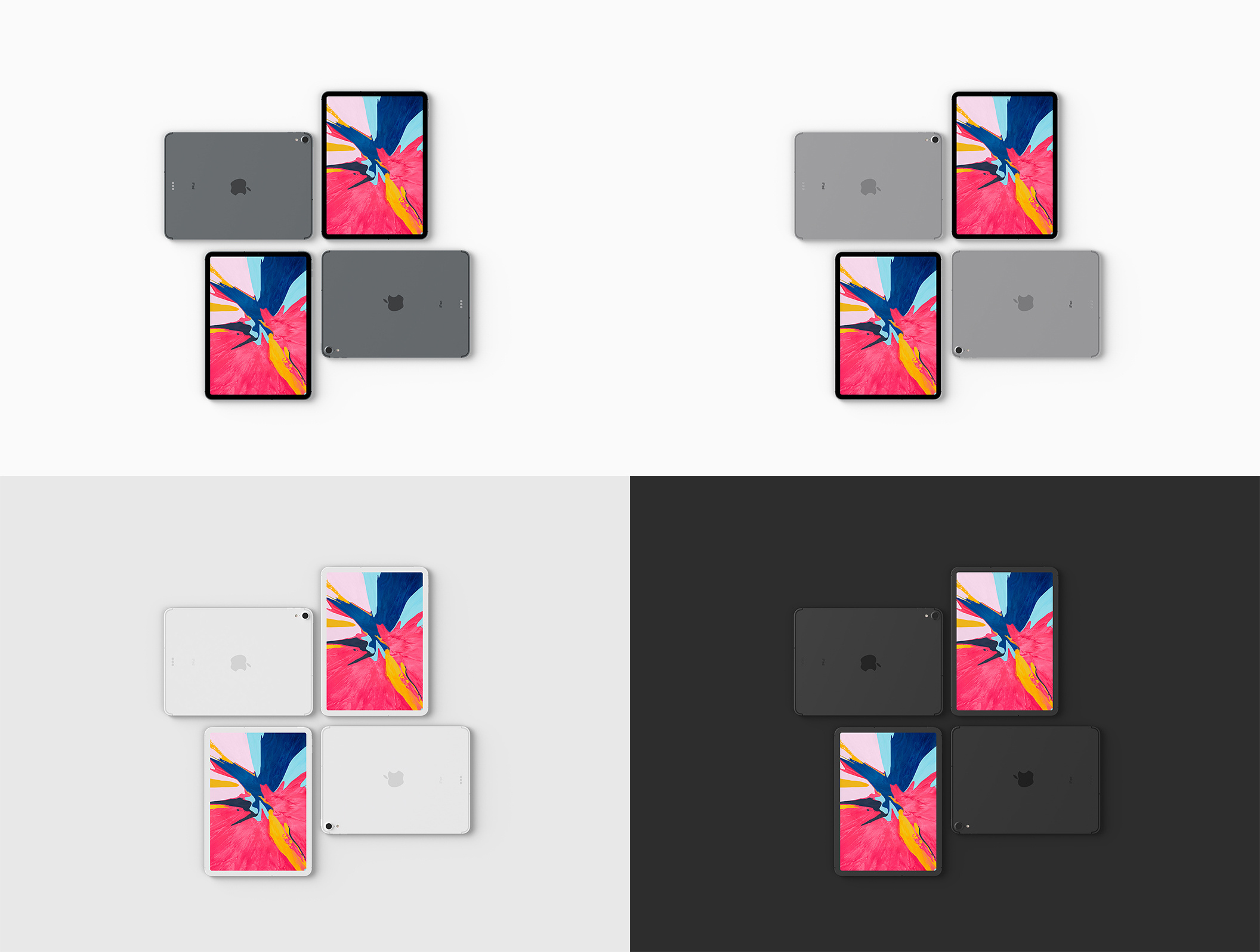 适用于Photoshop，iPad Pro 2018样机的简单iPad Pro 2018样机