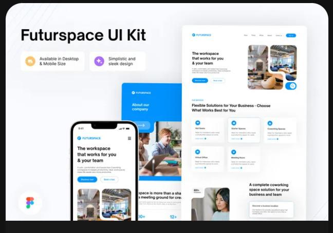 Futurspace - Coworking Space Landing Page UI Kit