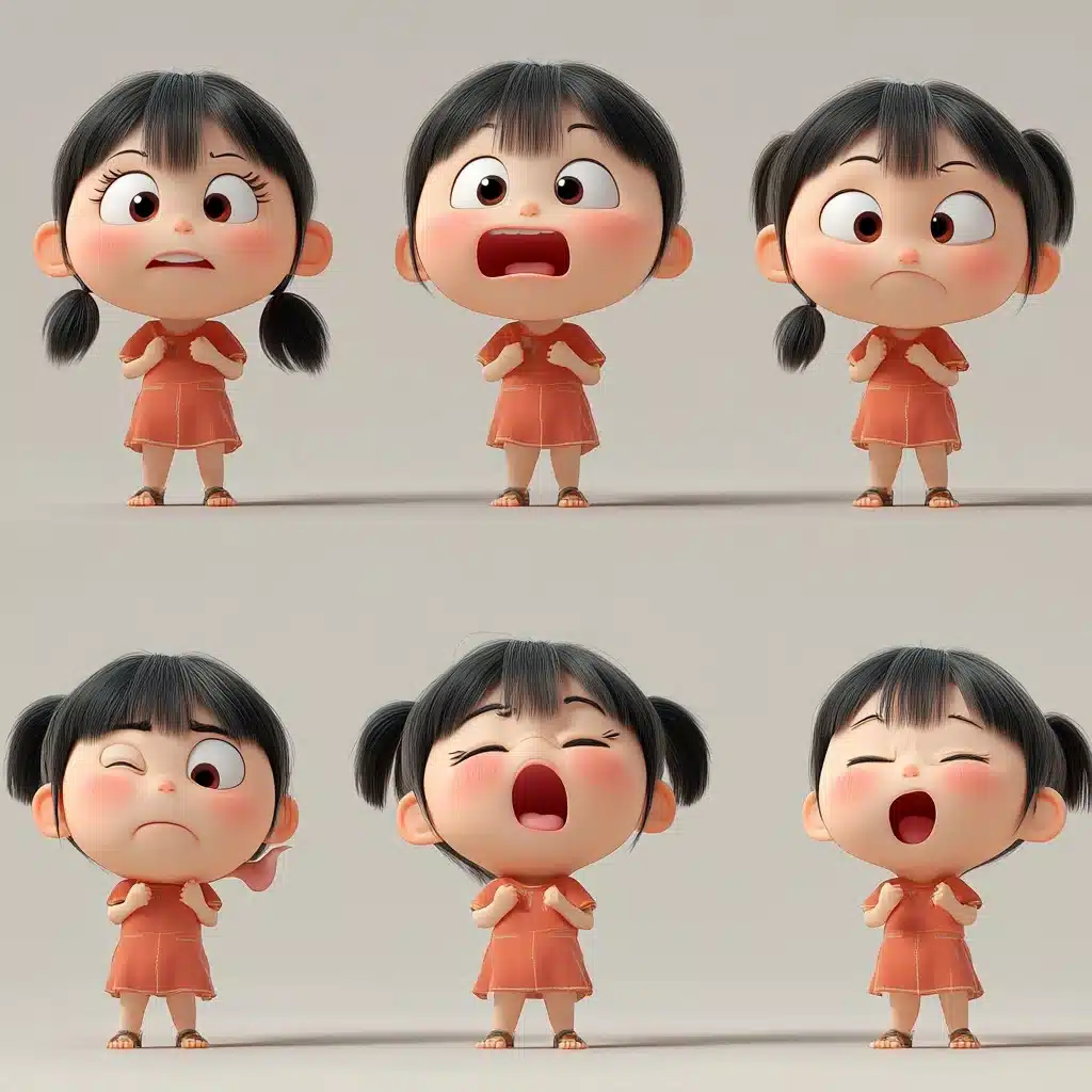 3D Chibi Maruko-chan Expressions Midjourney提示词