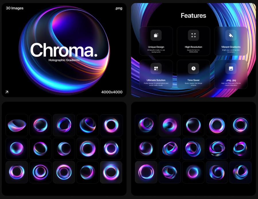 Chroma – Holographic Gradients