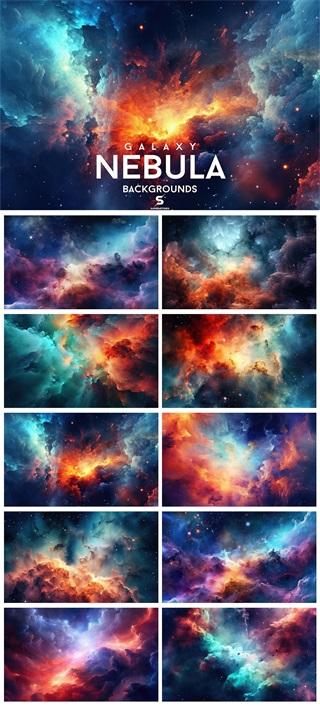 11款彩色星空宇宙星云天空背景JPG格式2023910