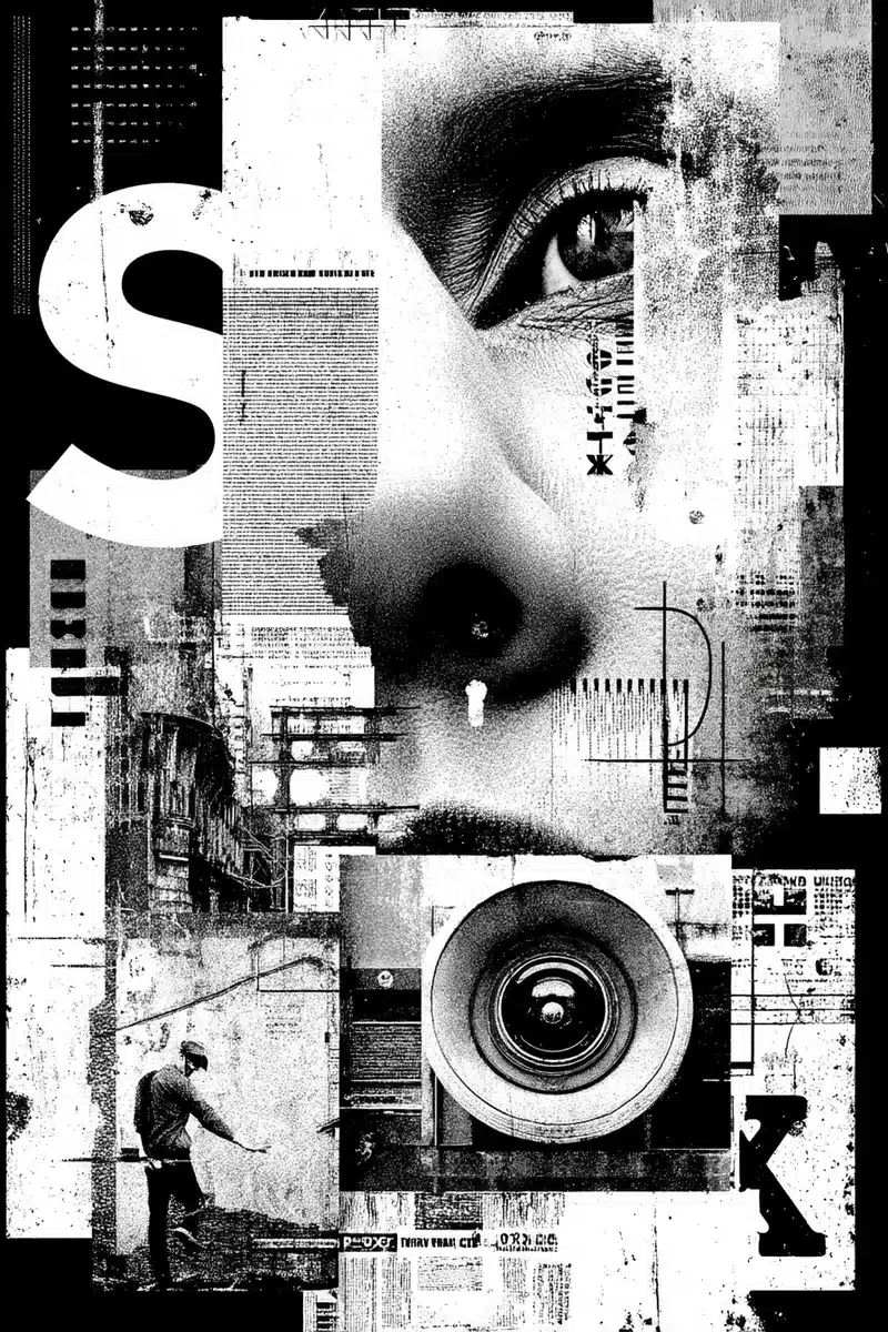 Bipolarity Graphic Poster Design Midjourney提示词