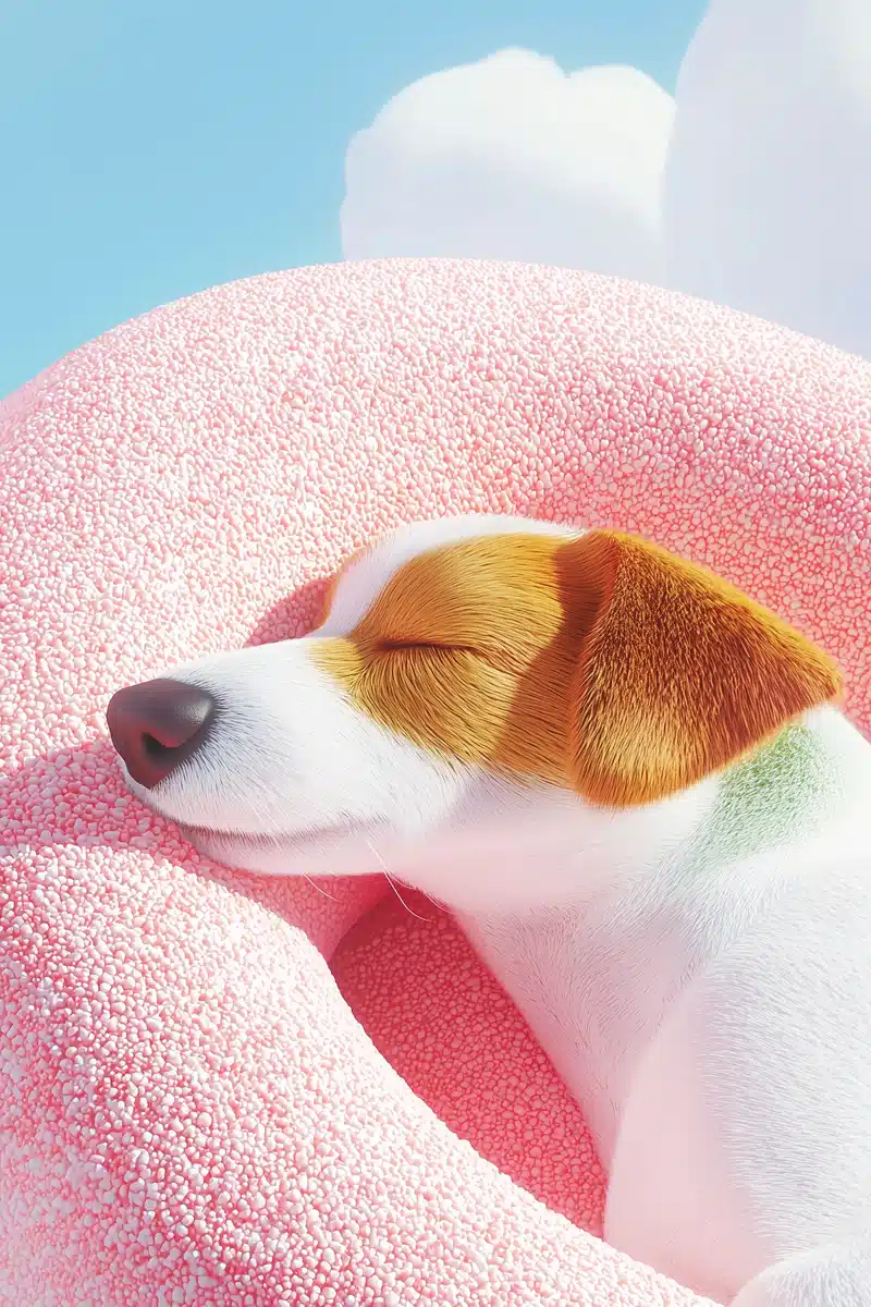 Dog Under Blue Sky Midjourney提示词
