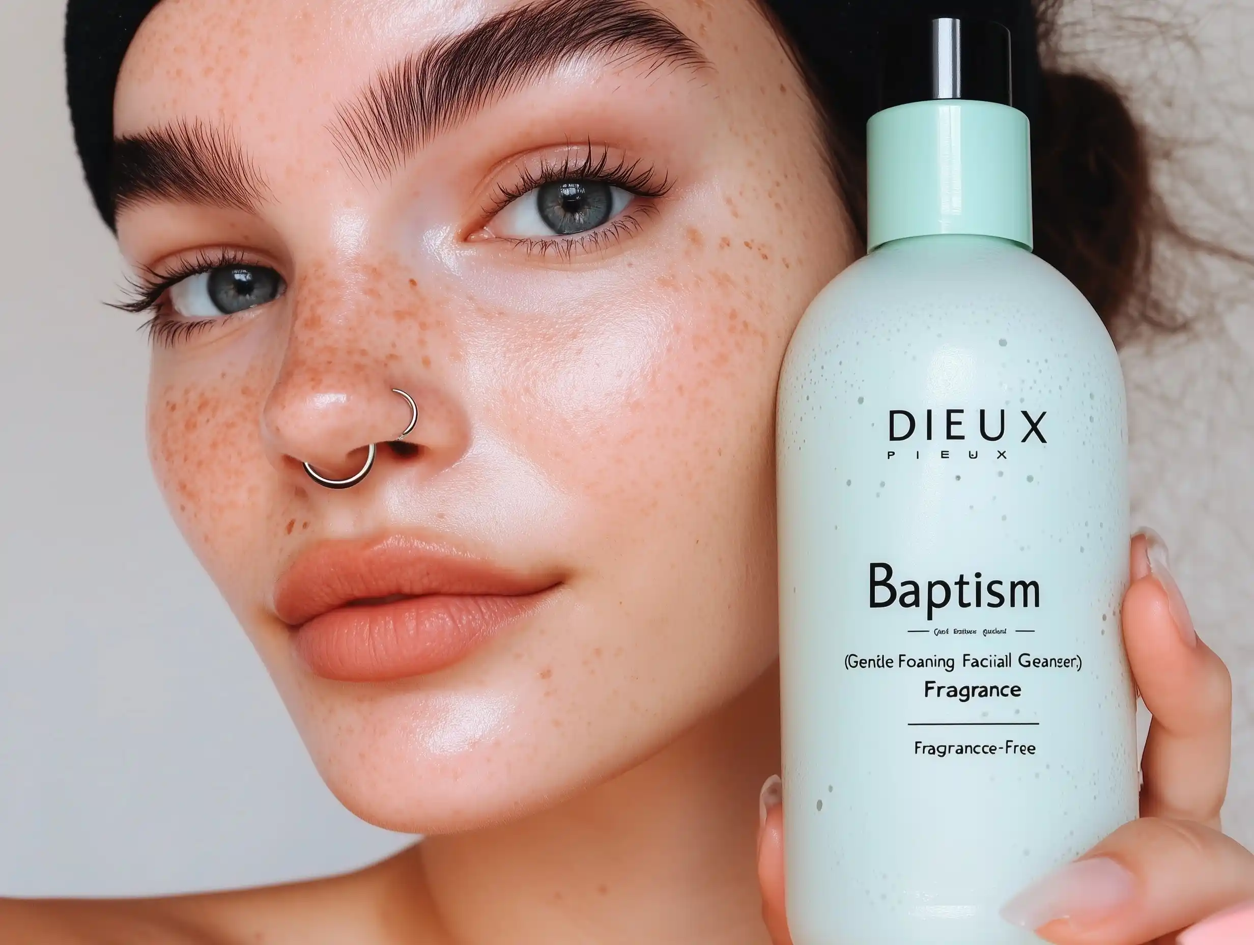 Facial Cleanser Close-Up Midjourney提示词