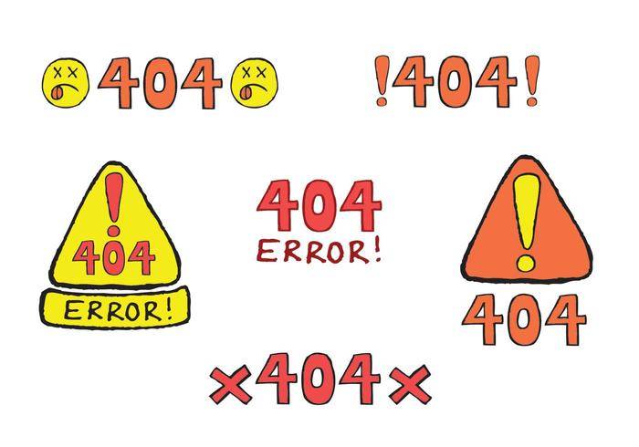 免费404矢量系列